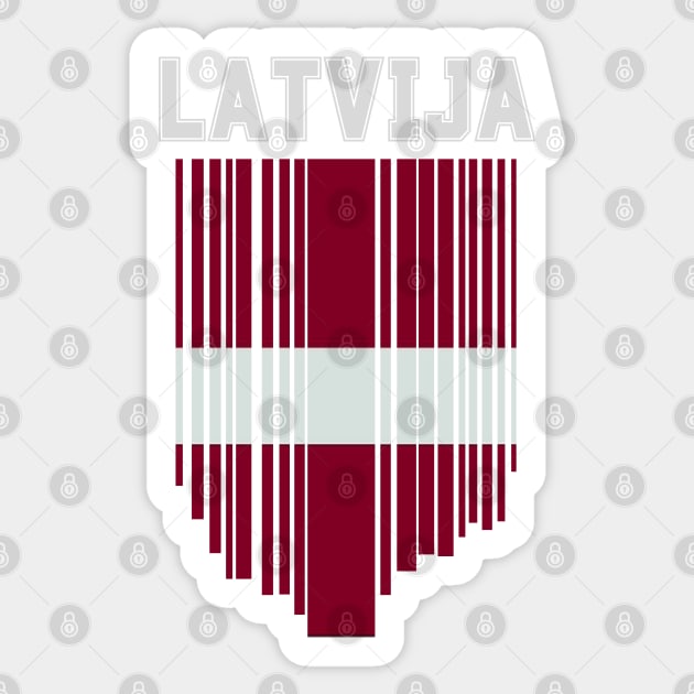 Latvia flag, latvian flag Sticker by eka123